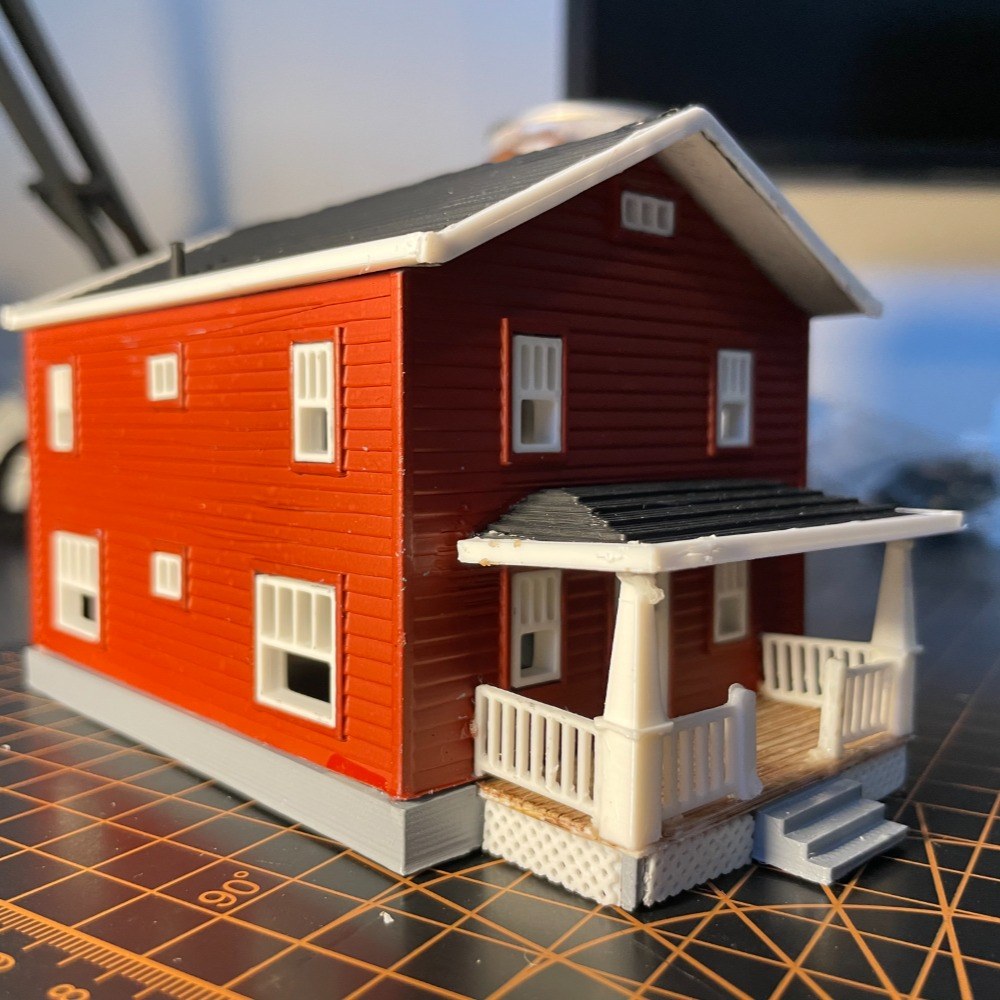 1/87 Ölçek Amerikan Tarzı Ev-Okul Modeli Ön Sipariş